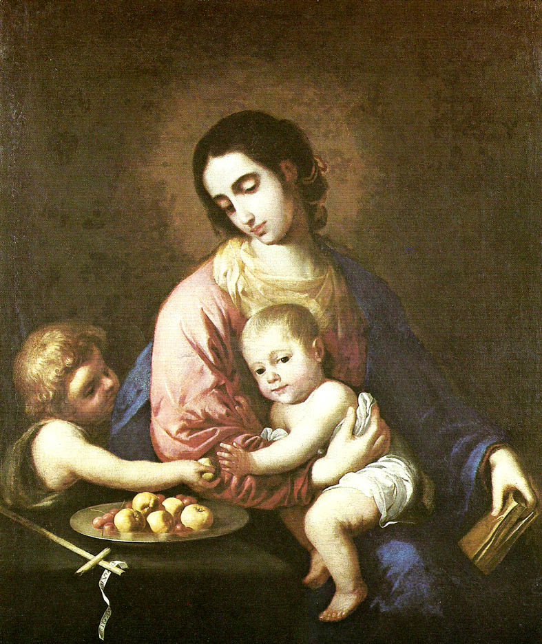 virgin and child with st